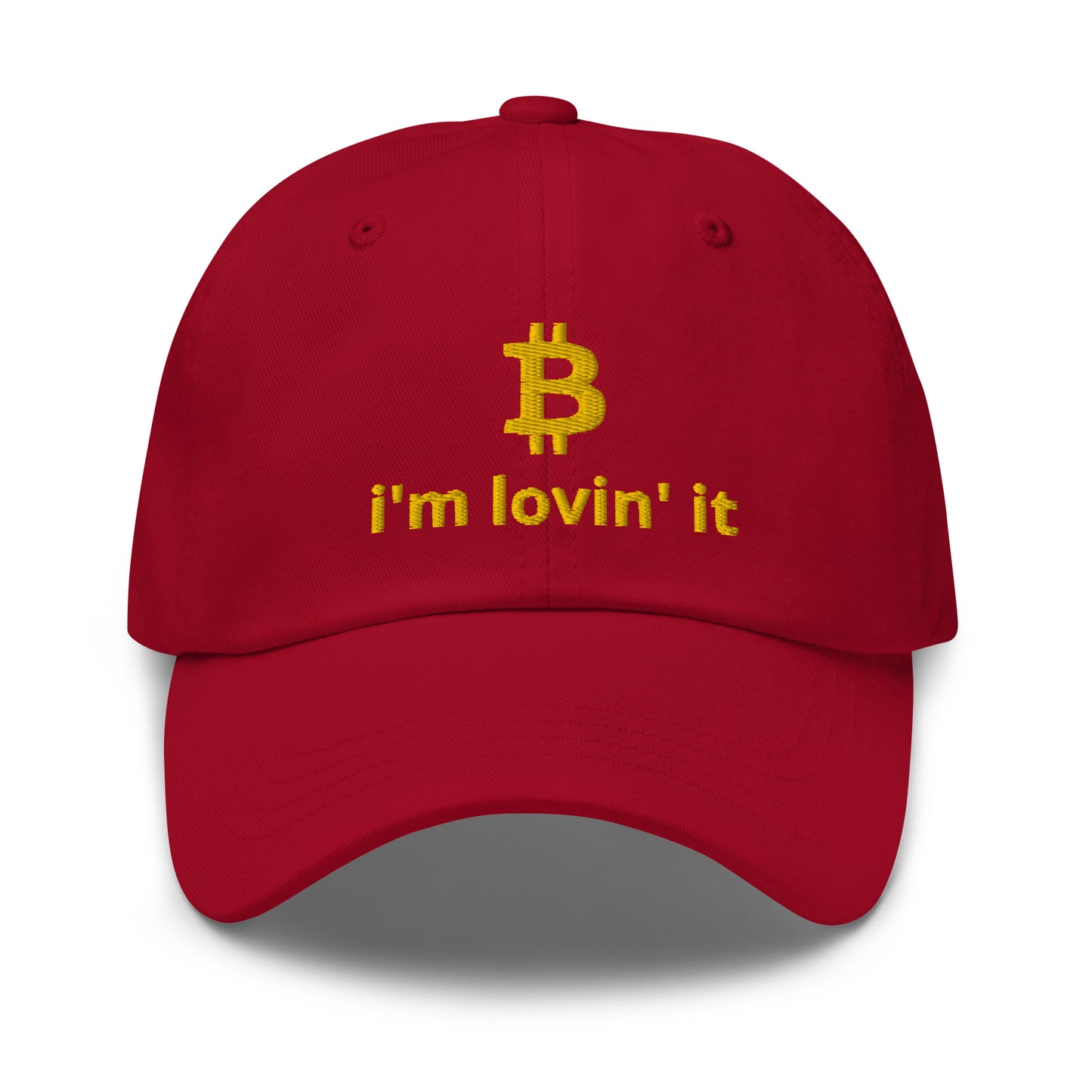 BITCOIN I'M LOVIN' IT Comfort Basecap
