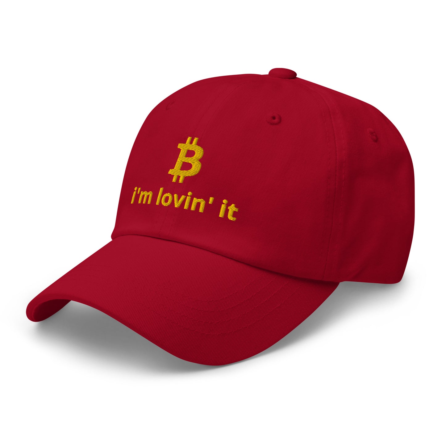 BITCOIN I'M LOVIN' IT Comfort Basecap