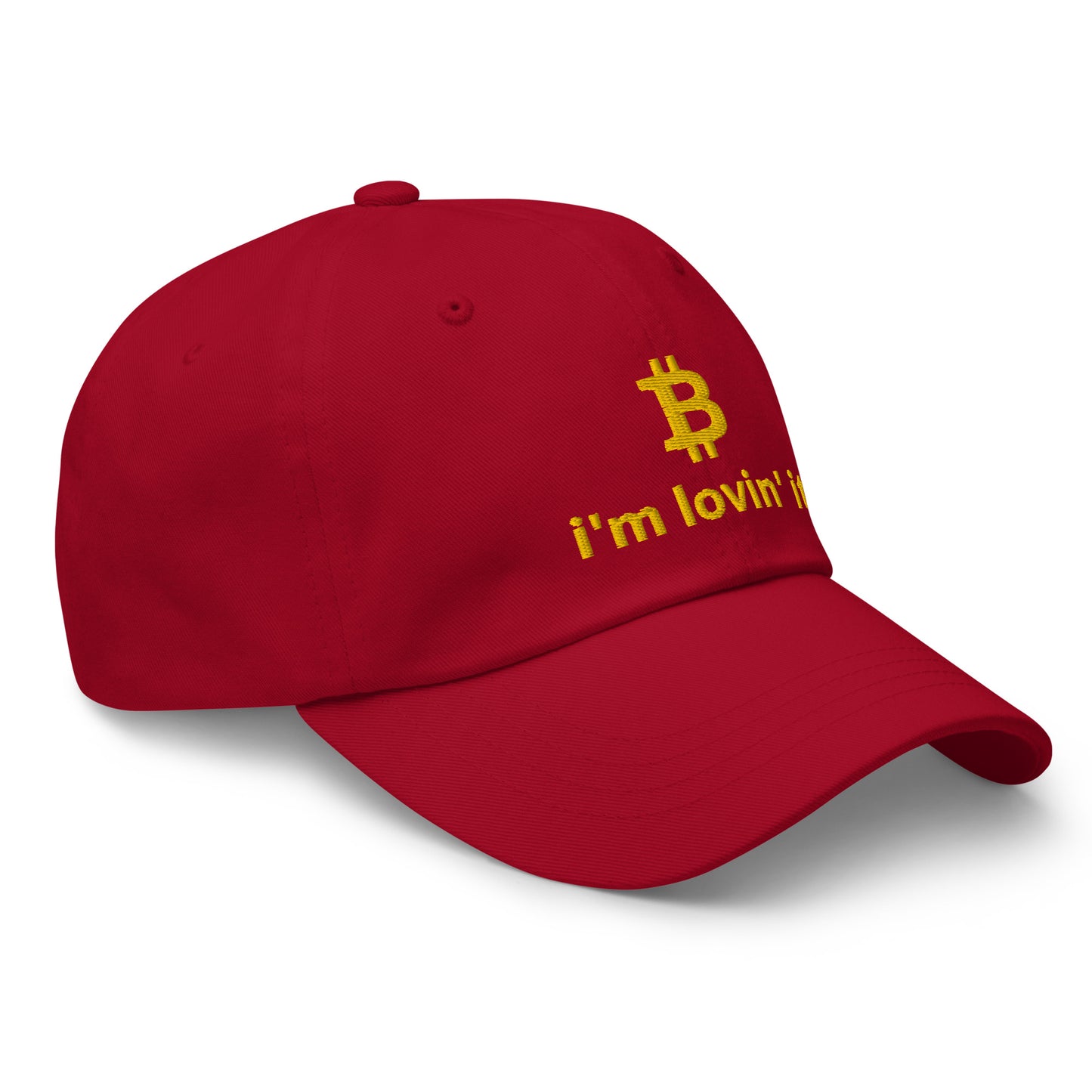 BITCOIN I'M LOVIN' IT Comfort Basecap