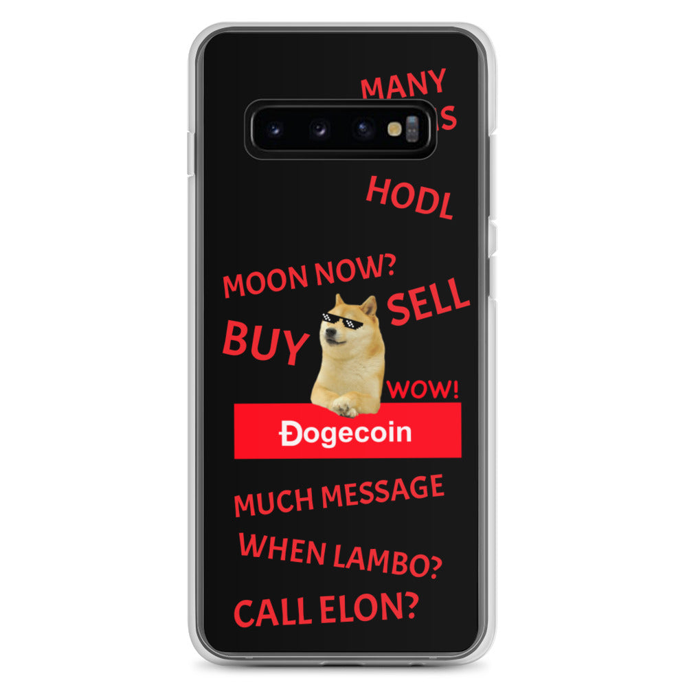 DOGECOIN Samsung Case schwarz