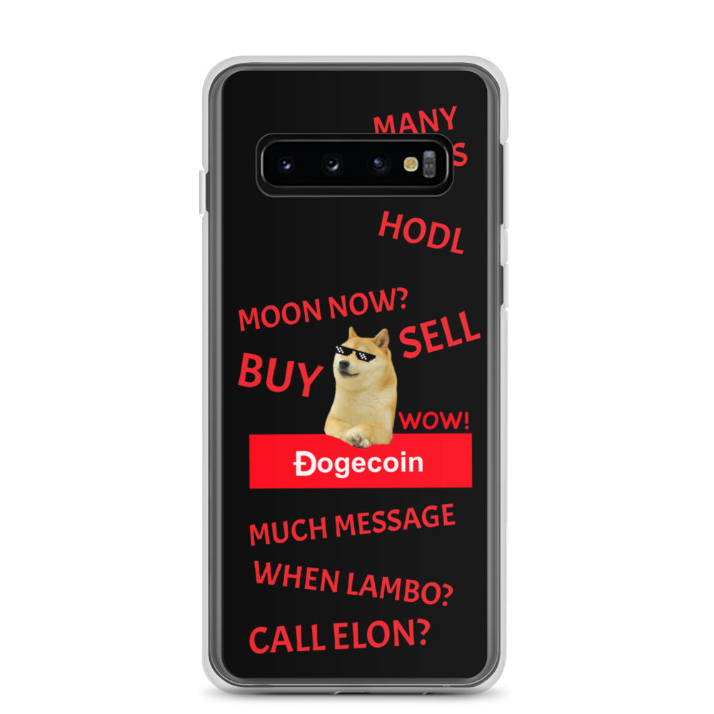 DOGECOIN Samsung Case schwarz