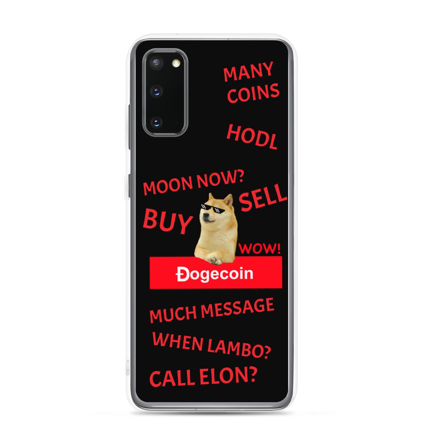 DOGECOIN Samsung Case schwarz