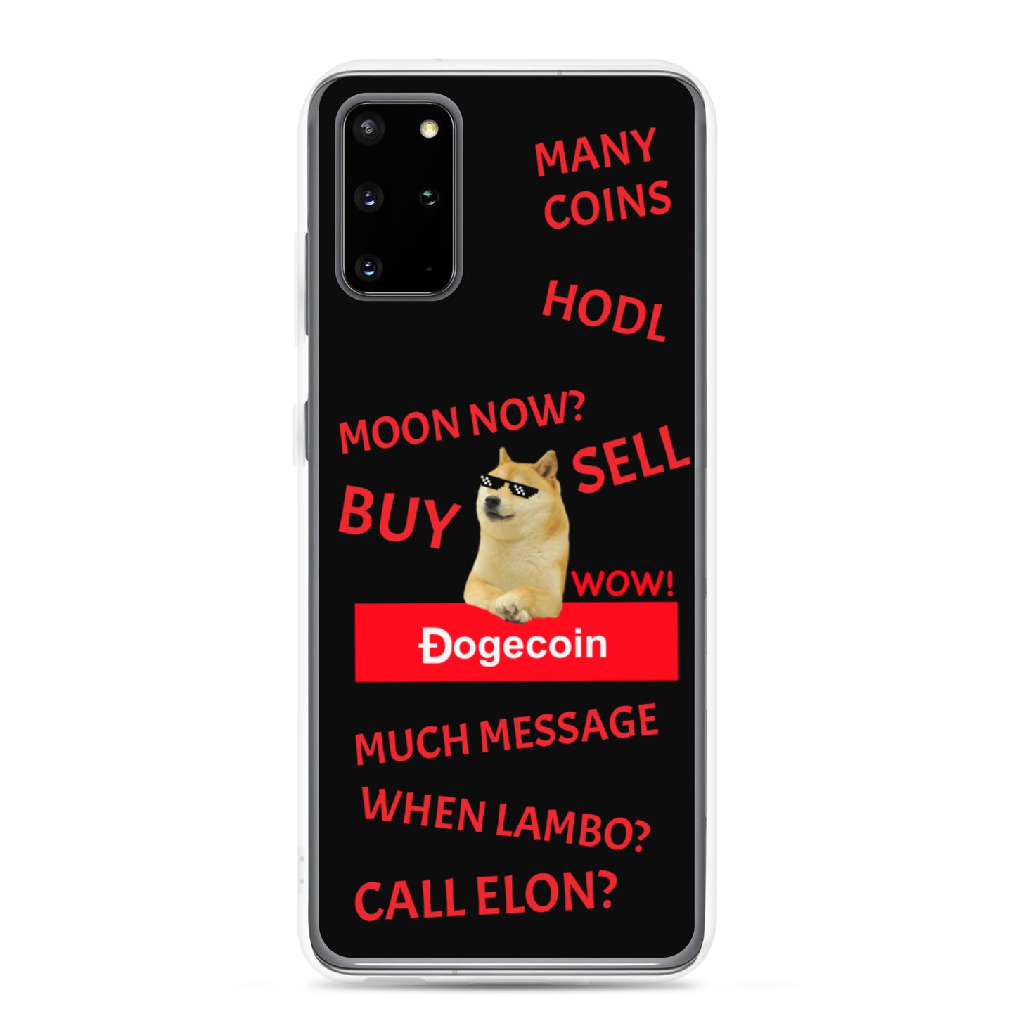 DOGECOIN Samsung Case schwarz