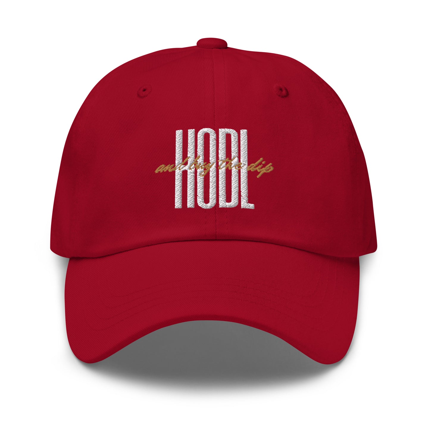 HODL AND BUY THE DIP Comfort Basecap