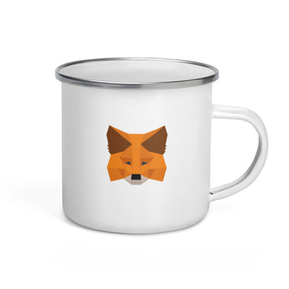 METAMASK FOX Emailletasse