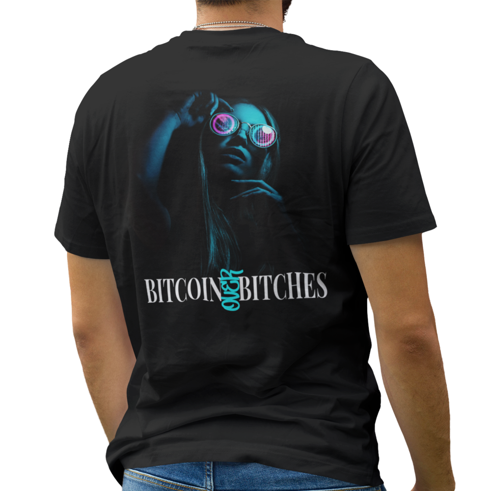 BITCOIN OVER BITCHES Backprint Oversize T-Shirt