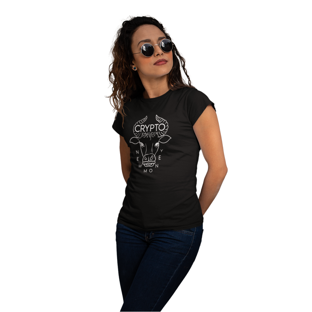 CRYPTO NEW MONEY T-Shirt Slim Fit für Damen