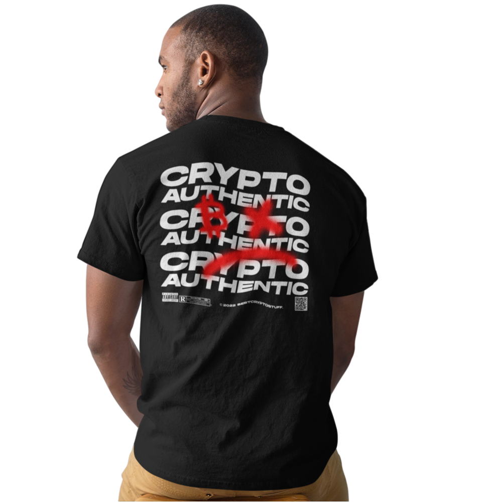 CRYPTO AUTHENTIC Backprint Oversize T-Shirt