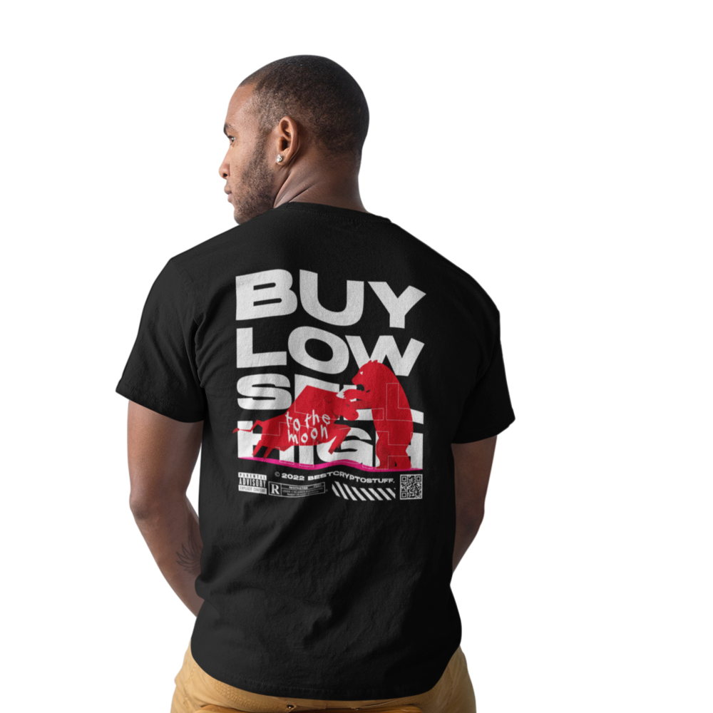 BUY LOW SELL HIGH Backprint Oversize T-Shirt