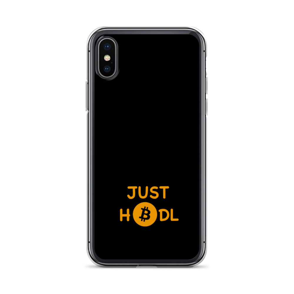 JUST HODL iPhone Case schwarz