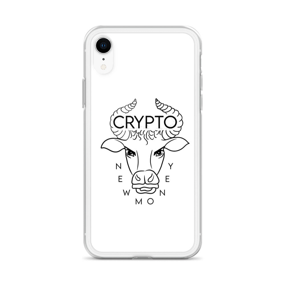 CRYPTO NEW MONEY iPhone Case weiss