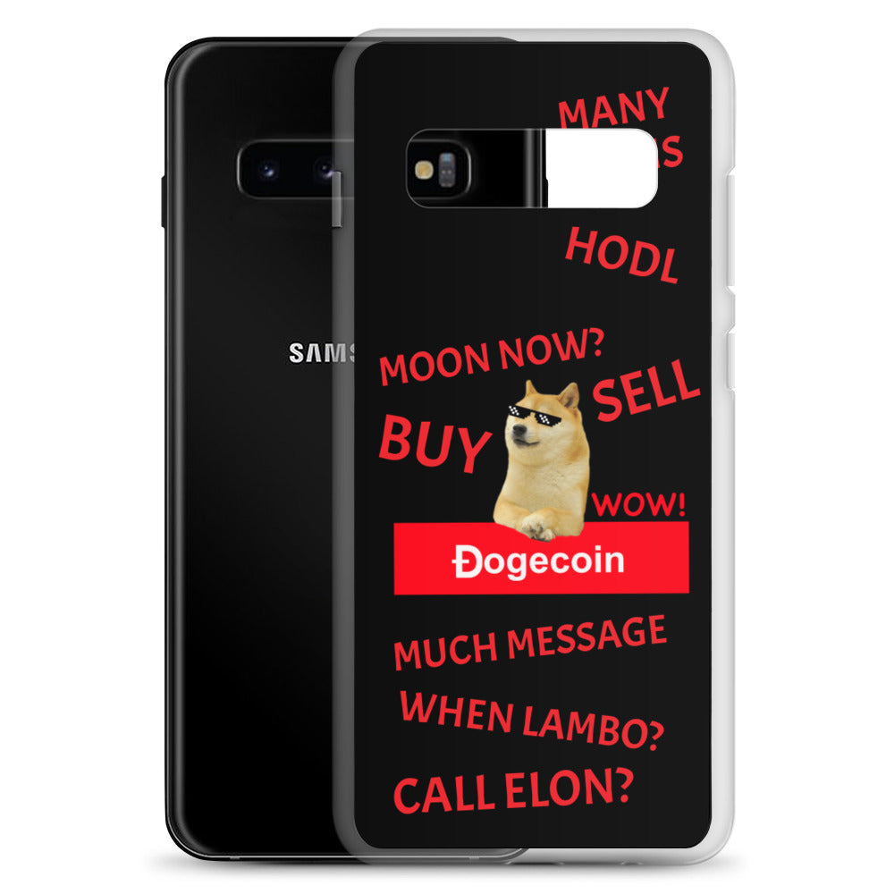 DOGECOIN Samsung Case schwarz