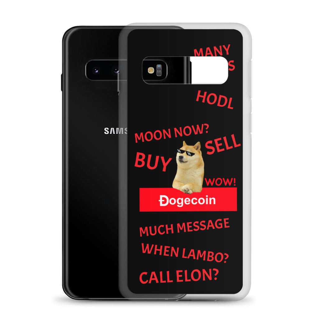 DOGECOIN Samsung Case schwarz
