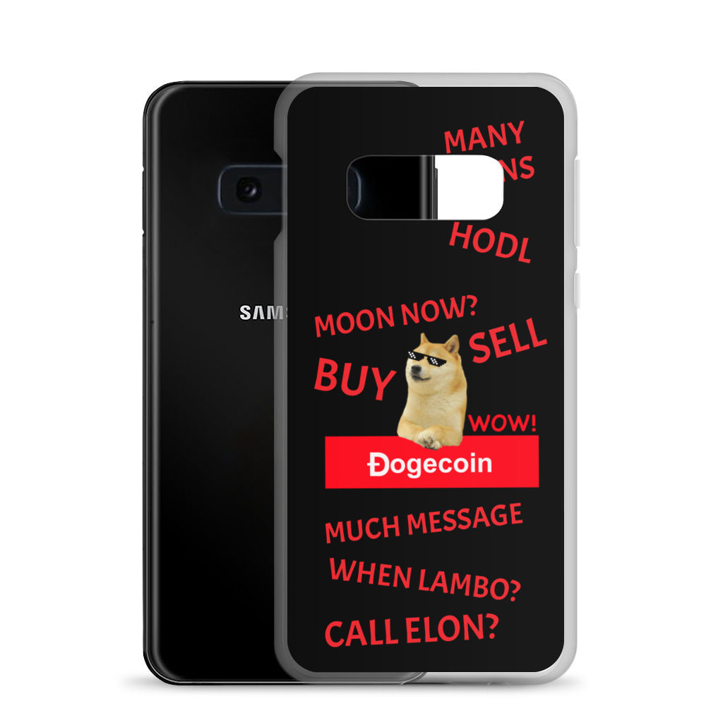 DOGECOIN Samsung Case schwarz