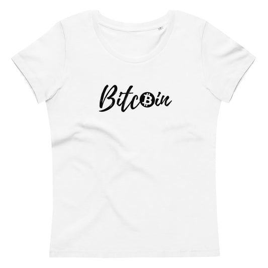 BITCOIN T-Shirt für Damen Slim Fit